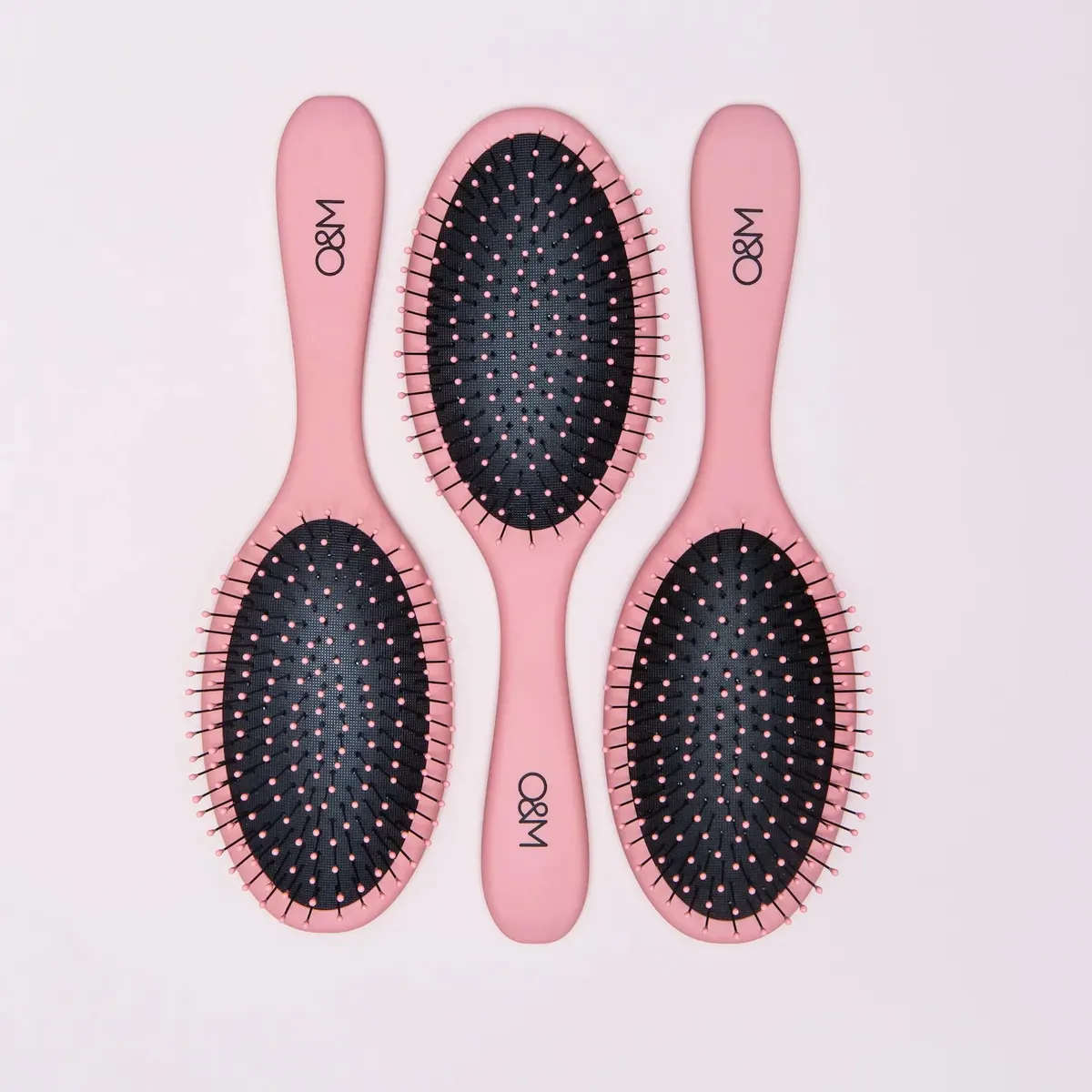 O&M Detangler Brush Pink, view 2