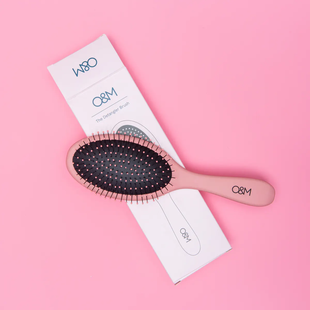 O&M Detangler Brush Pink, view 3