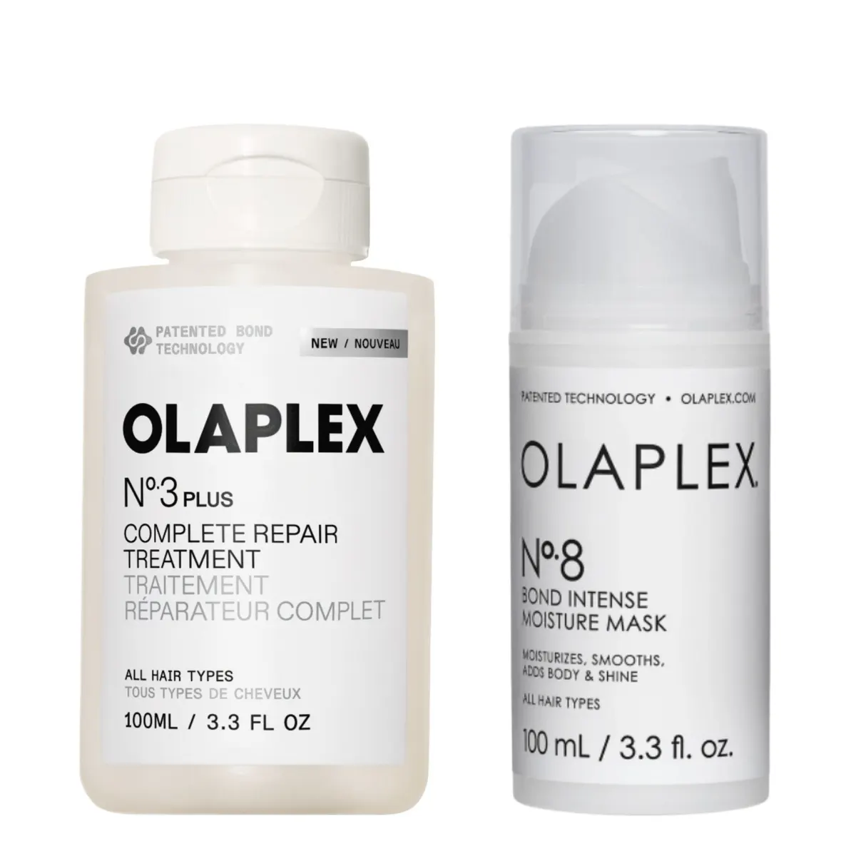 Olaplex No.3 Hair Perfector and No.8 Bond Intense Moisture Mask Bundle