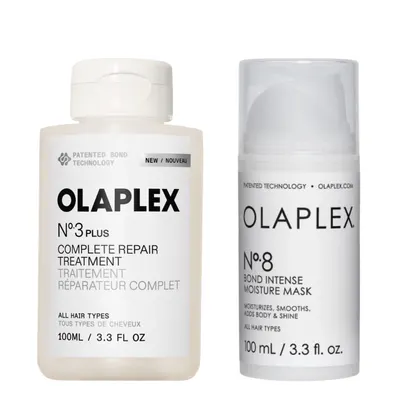Olaplex No.3 Hair Perfector and No.8 Bond Intense Moisture Mask Bundle