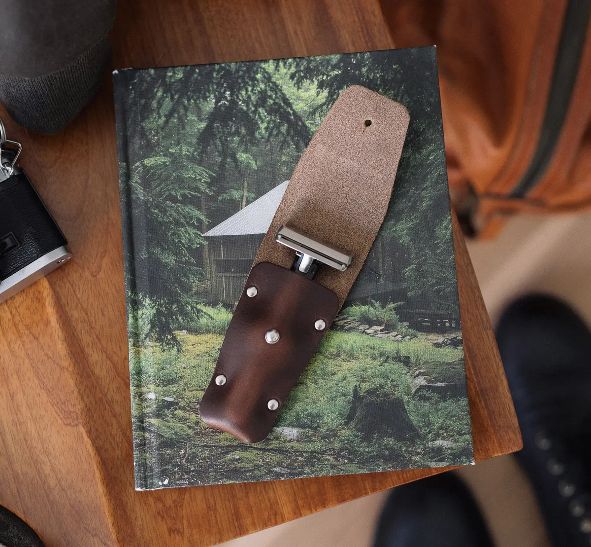 OneBlade Leather Razor Holster - Brown, view 4