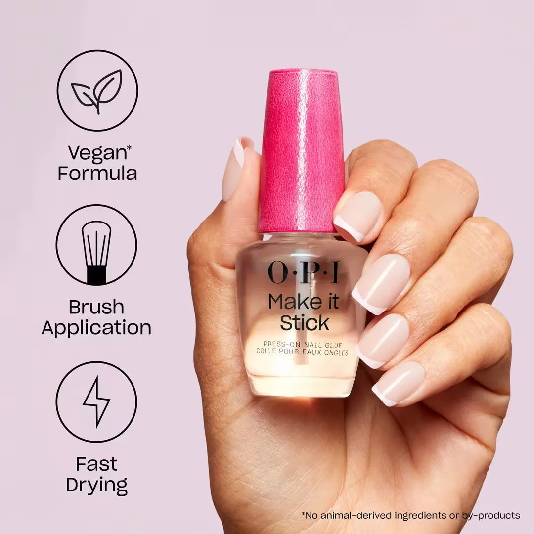 OPI Make It Stick Brush-on Press-on Nail Glue 15ml, view 4