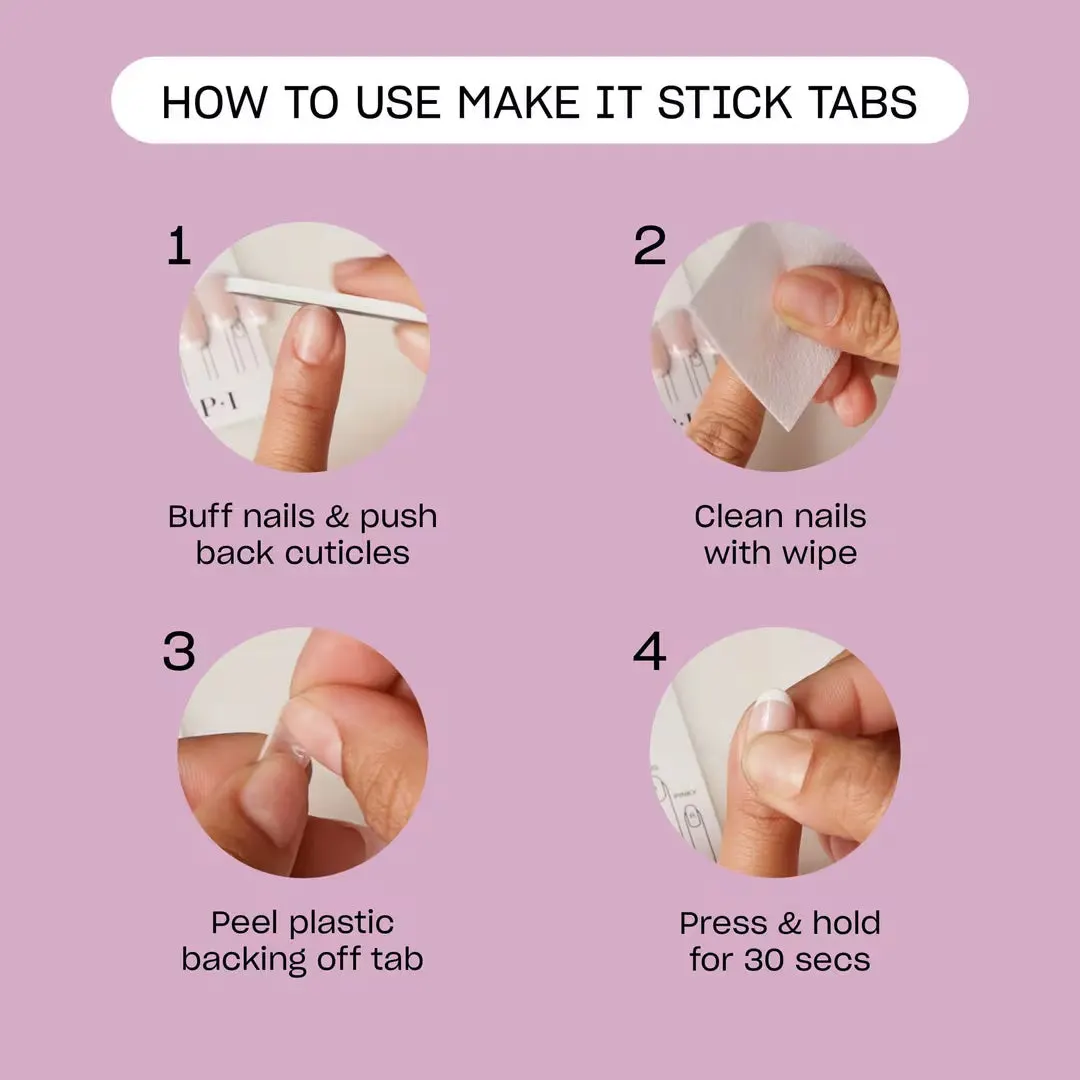 OPI Make It Stick Press-on Adhesive Tabs 120 Tabs, view 5