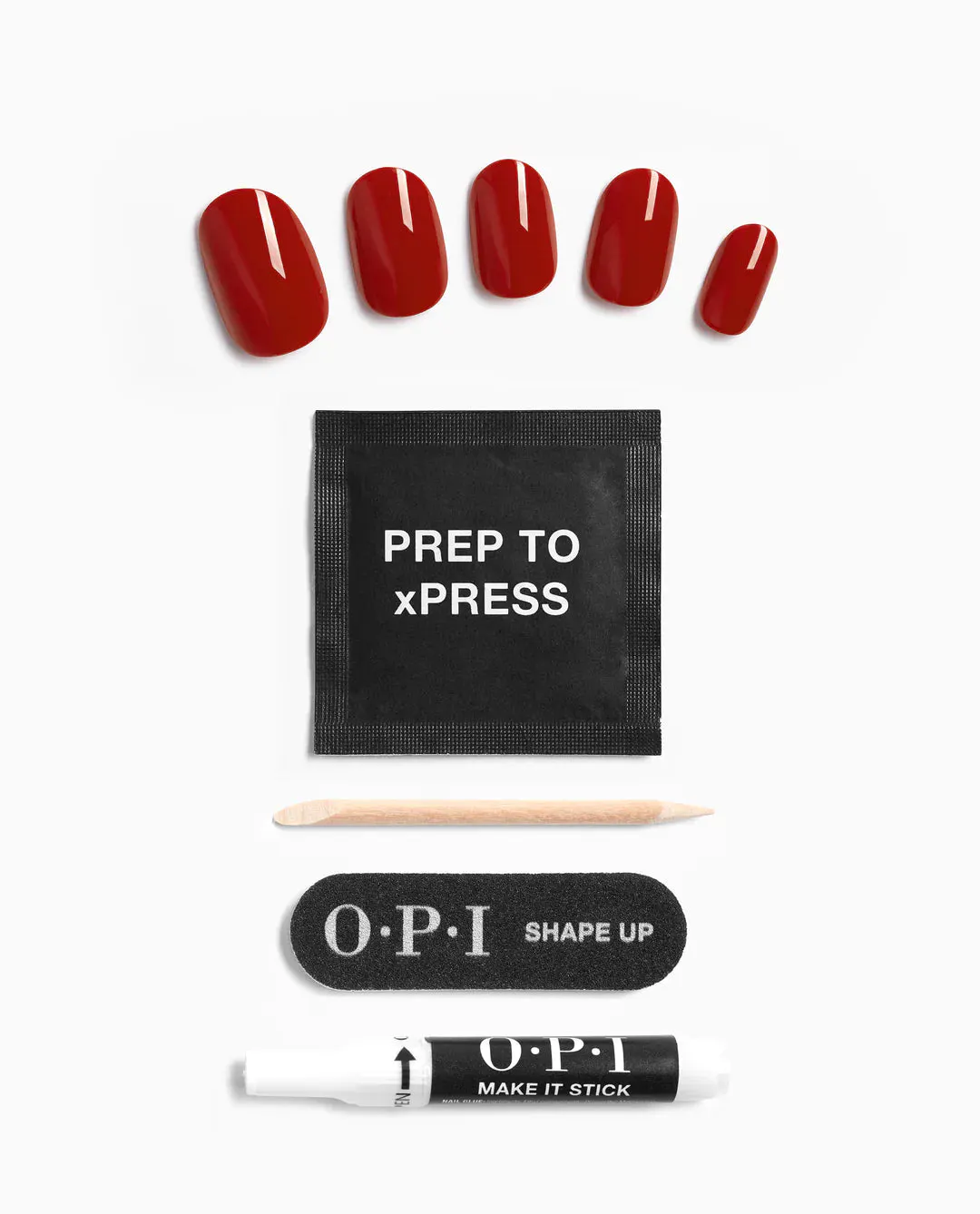 OPI xPRESS/ON Big Apple Red, view 3