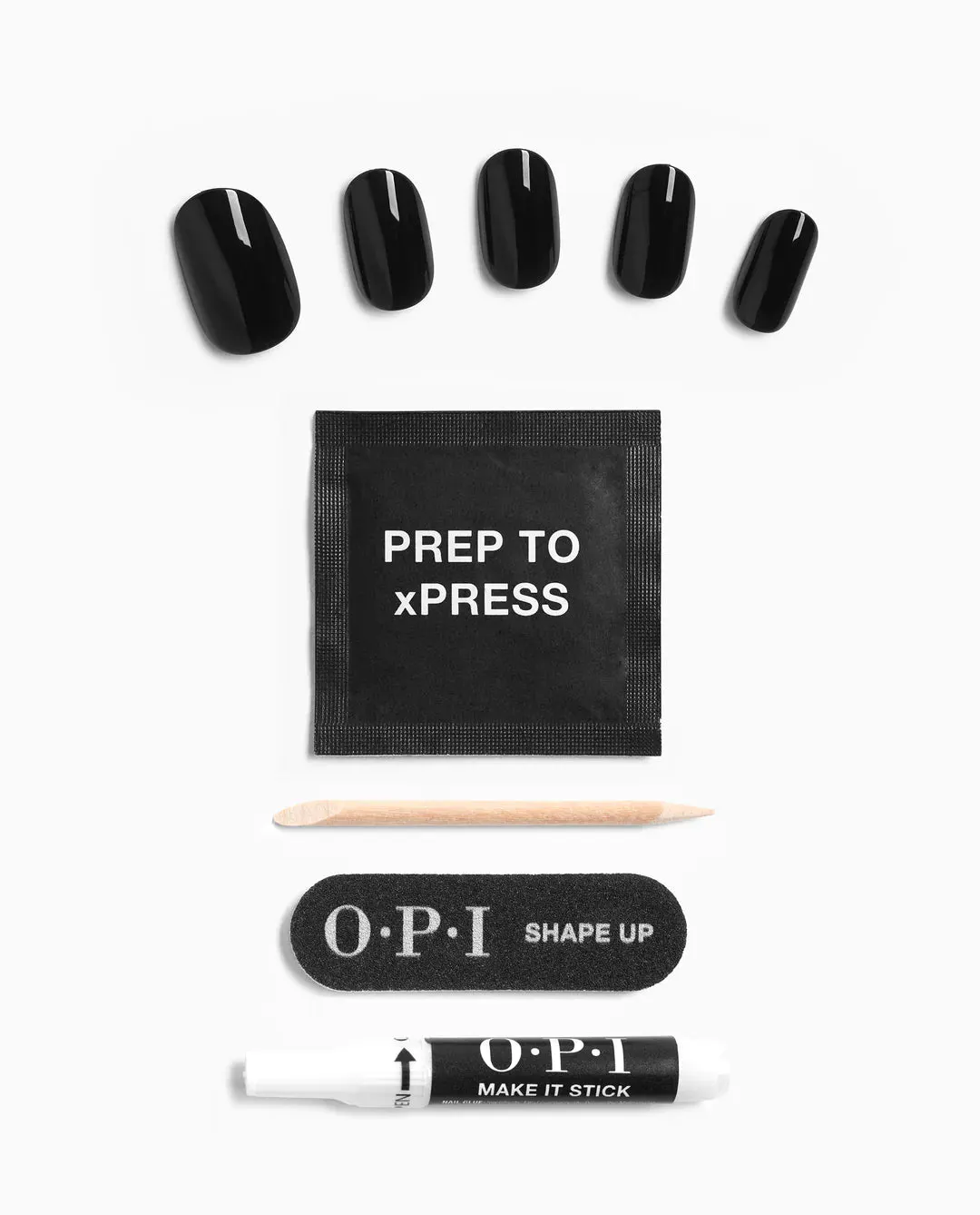 OPI xPRESS/ON Black Onyx, view 3