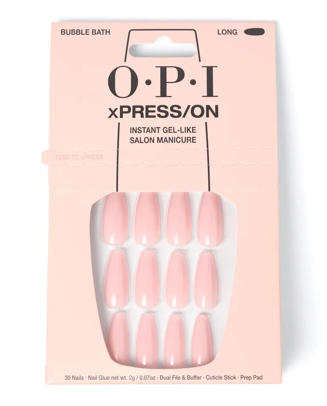 OPI xPRESS/ON Bubble Bath - LONG