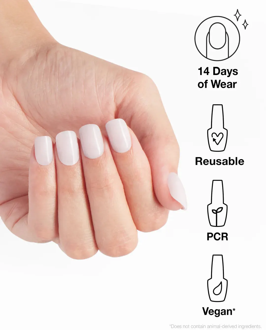 OPI xPRESS/ON OPI'm a Bubble Bunny, view 4