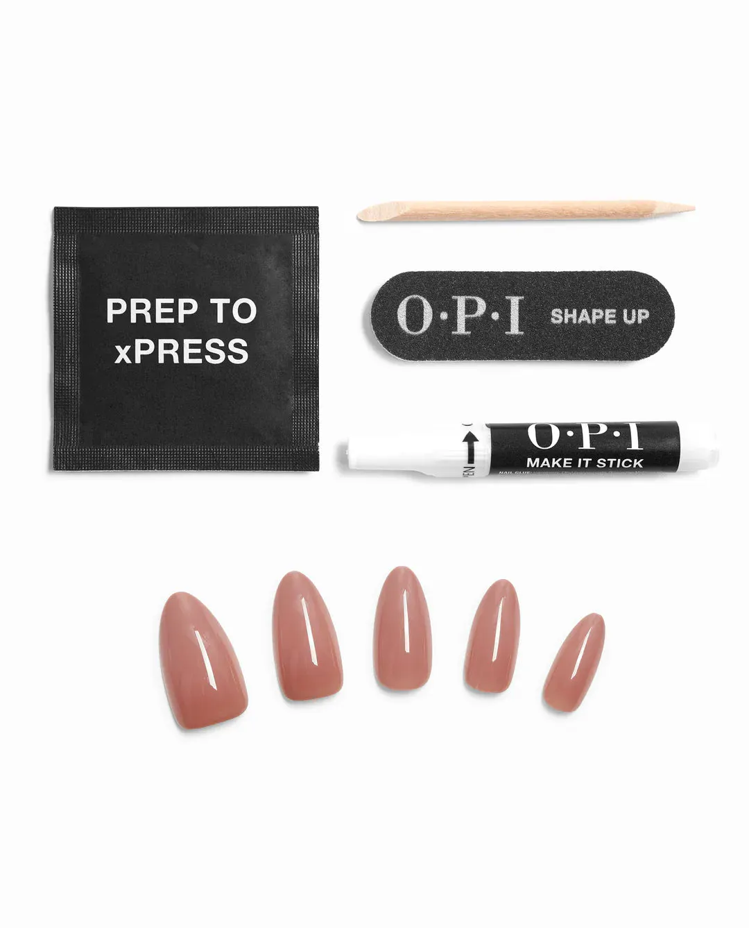 OPI xPRESS/ON Press On Nails El Mat-Adoring You, view 3