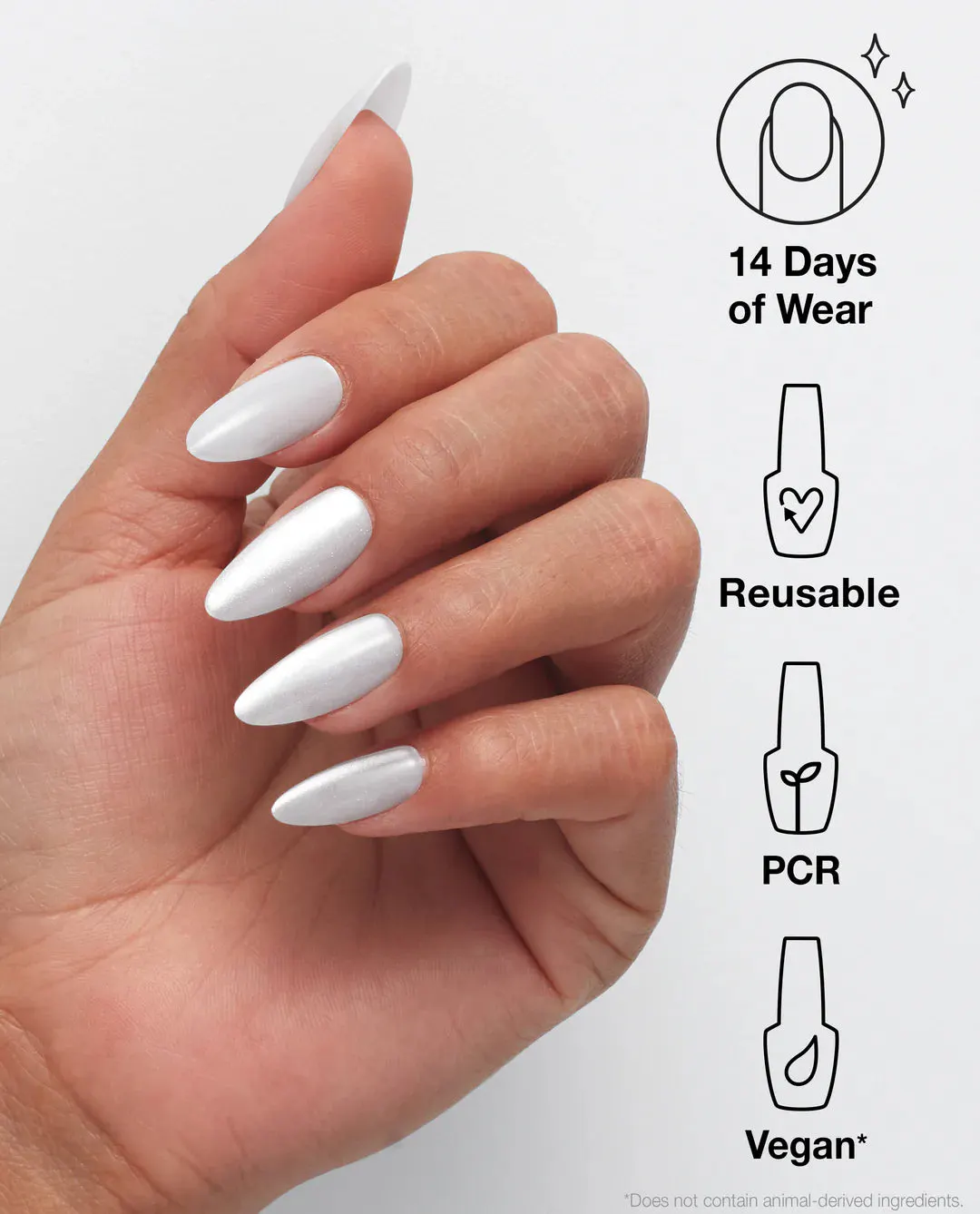 OPI xPRESS/ON Press On Nails Glass Slipper, view 4