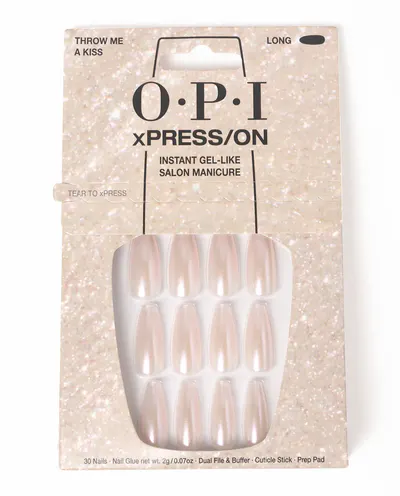 OPI xPRESS/ON Throw Me a Kiss- LONG