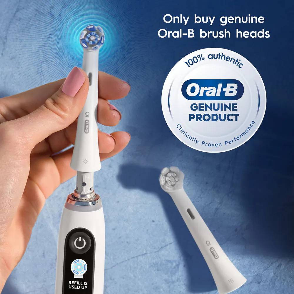iO Advanced Clean White Electric Toothbrush Replacement Heads, 2pk, view 7