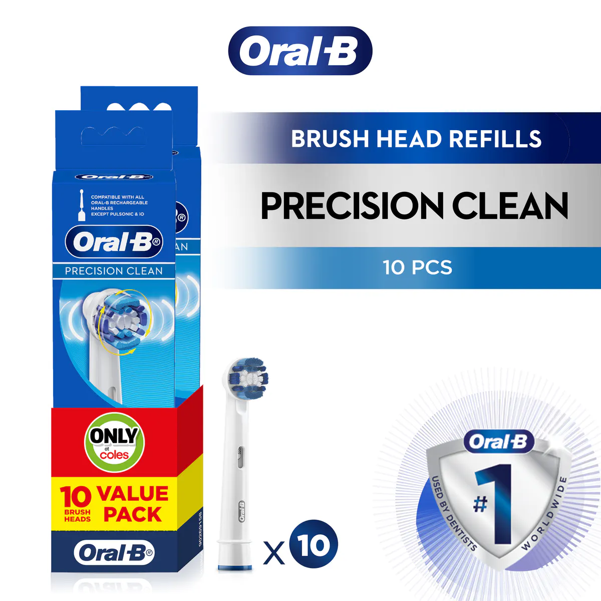 Oral-B Precision Clean Replacement Brush Heads (10pcs), view 2