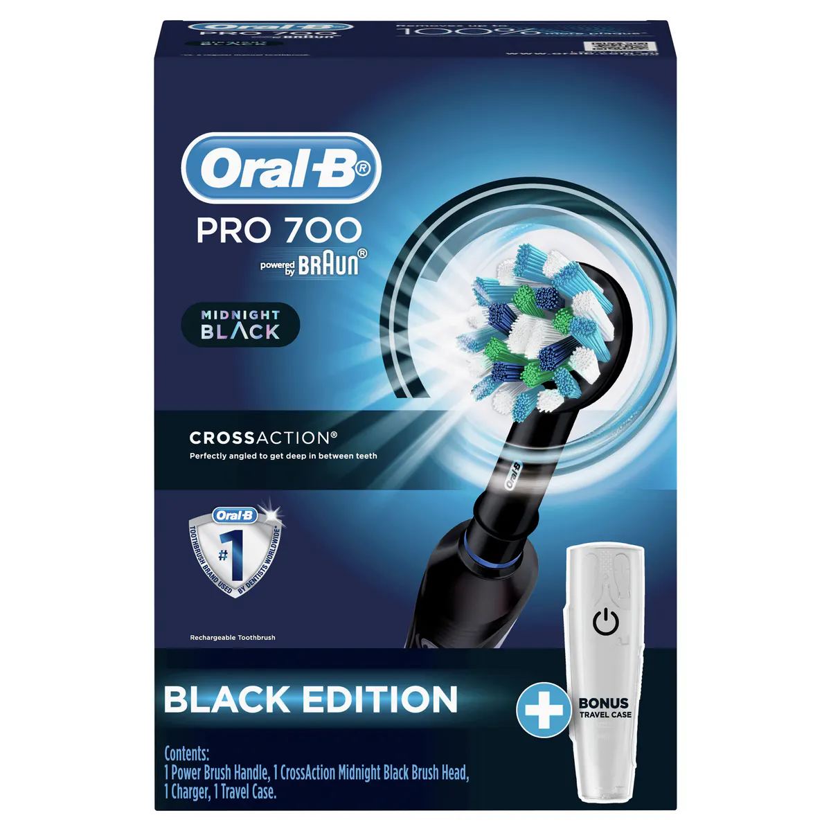 Oral-B Pro 700 Electric Toothbrush BLACK, view 2