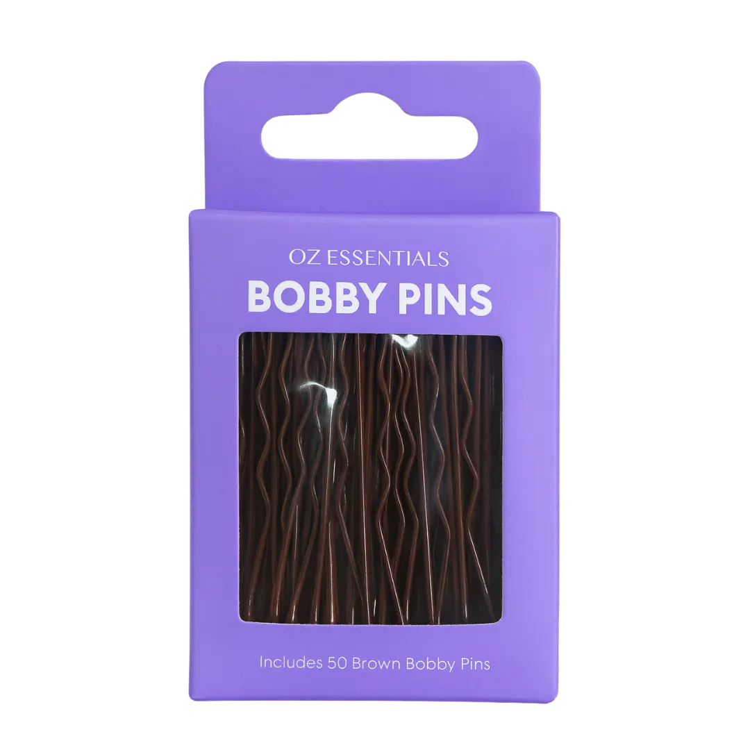 Oz Essentials Bobby Pins - Brown, view 2