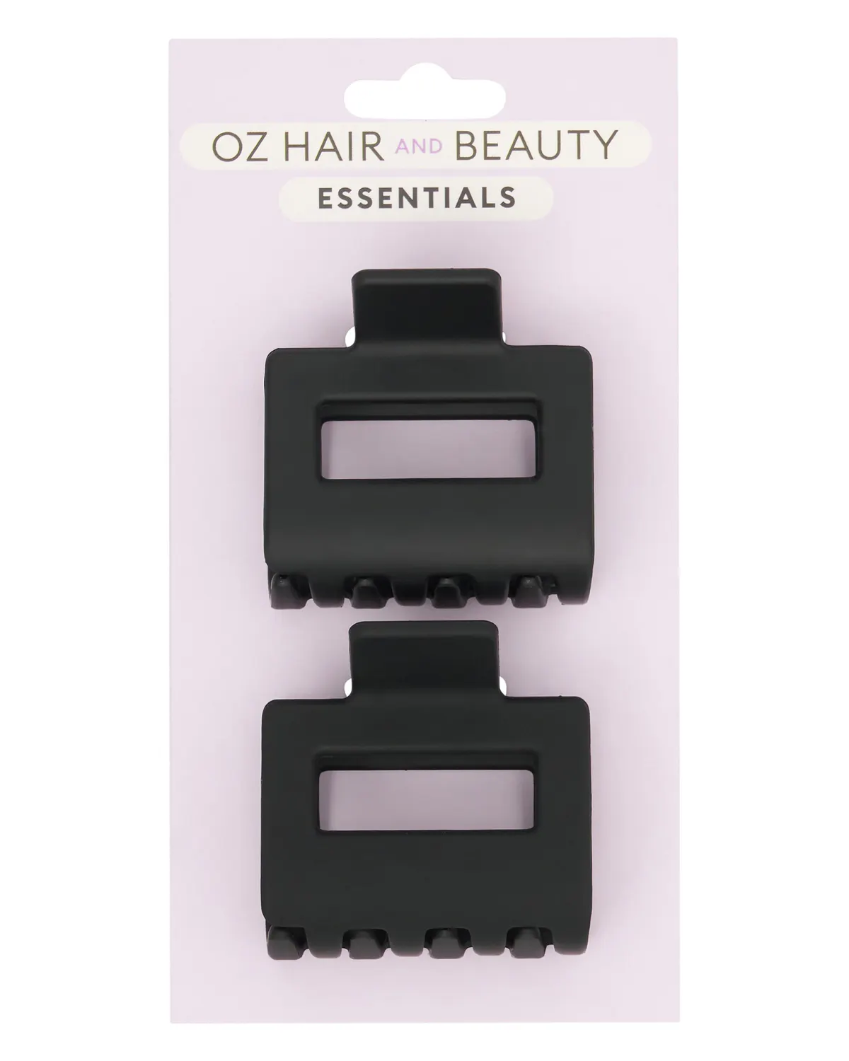 Oz Essentials Mini Claw Clip Duo - Black
