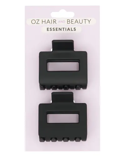 Oz Essentials Mini Claw Clip Duo - Black