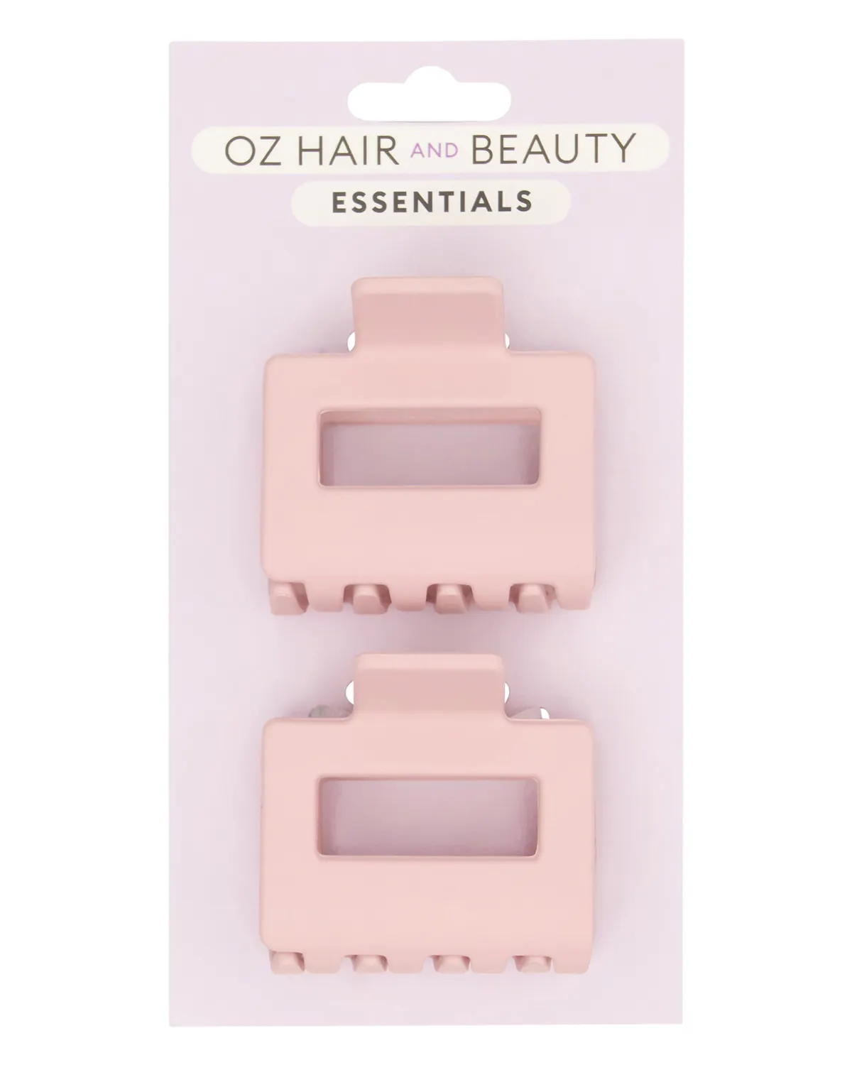 Oz Essentials Mini Claw Clip Duo - Pink, view 2