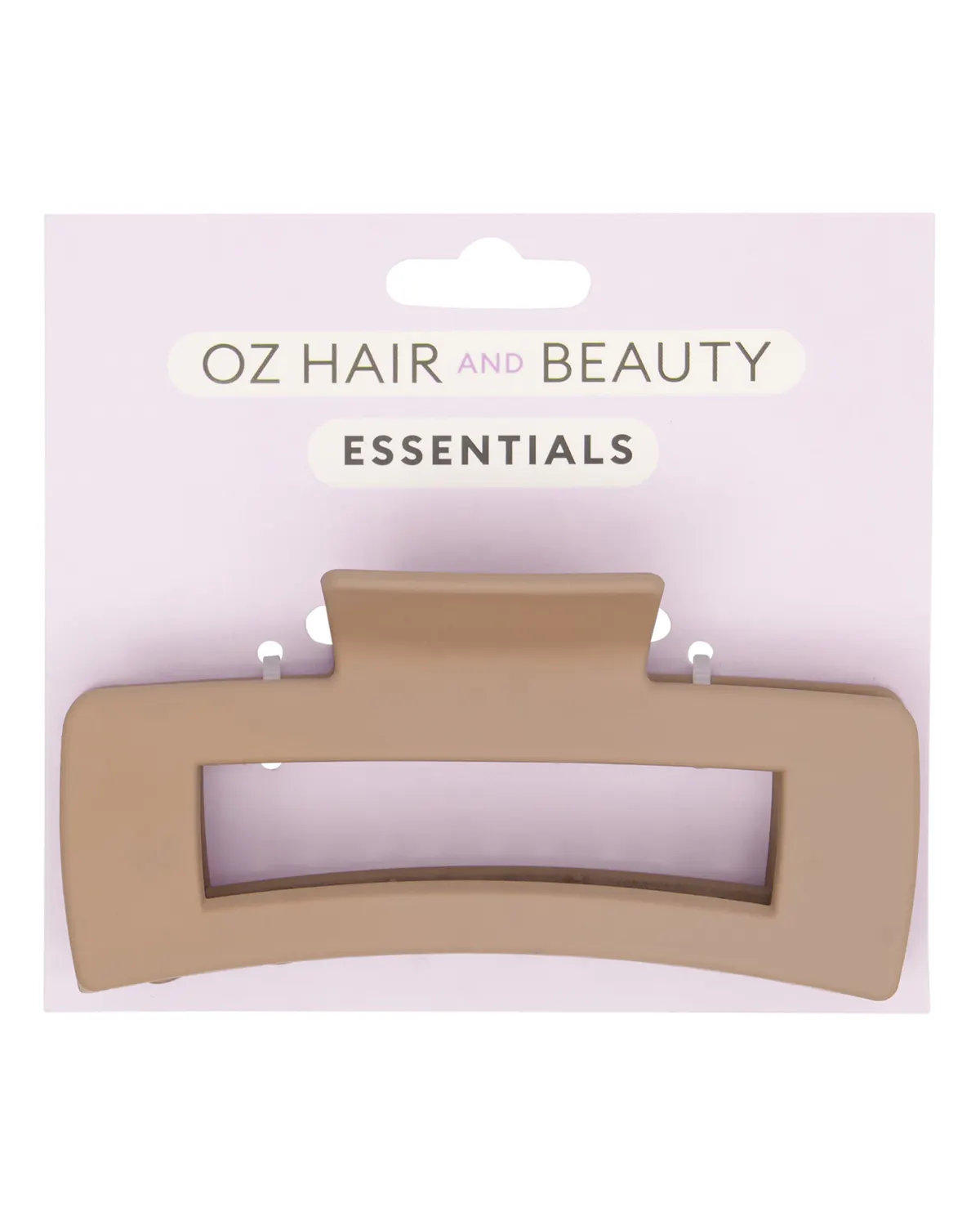 Oz Essentials Large Claw Clip - Light Brown, view 2