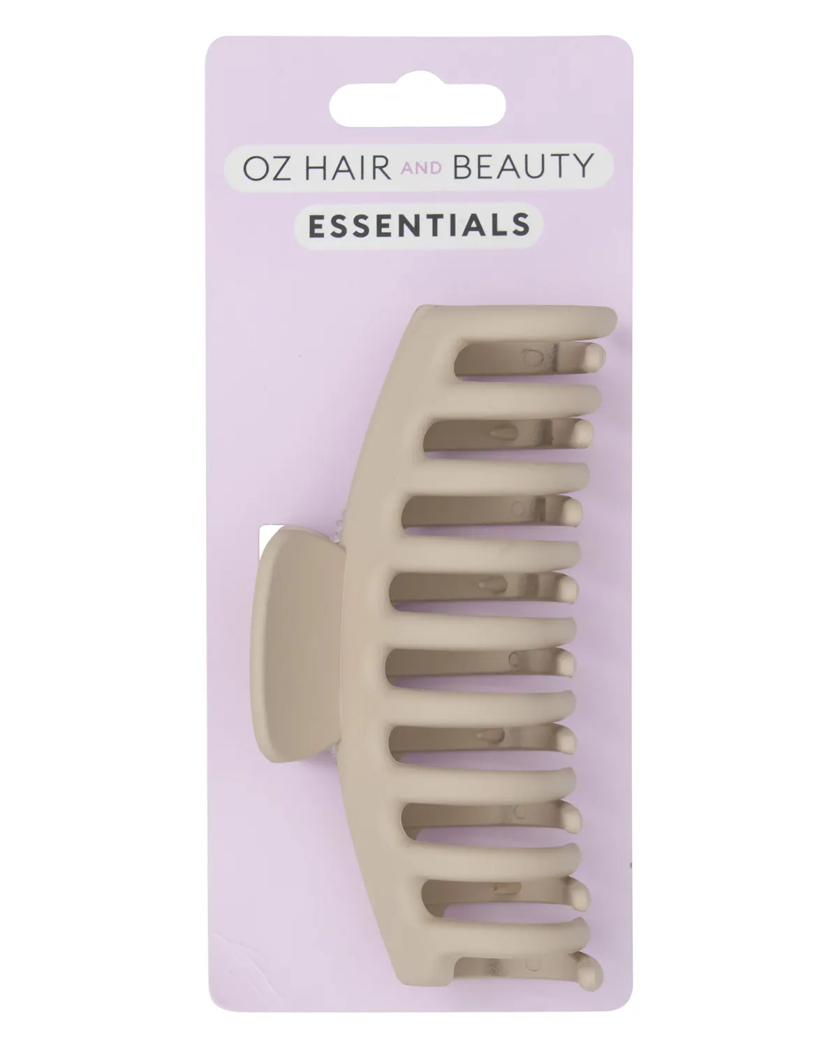 Oz Essentials Curved Claw Clip - Beige, view 2