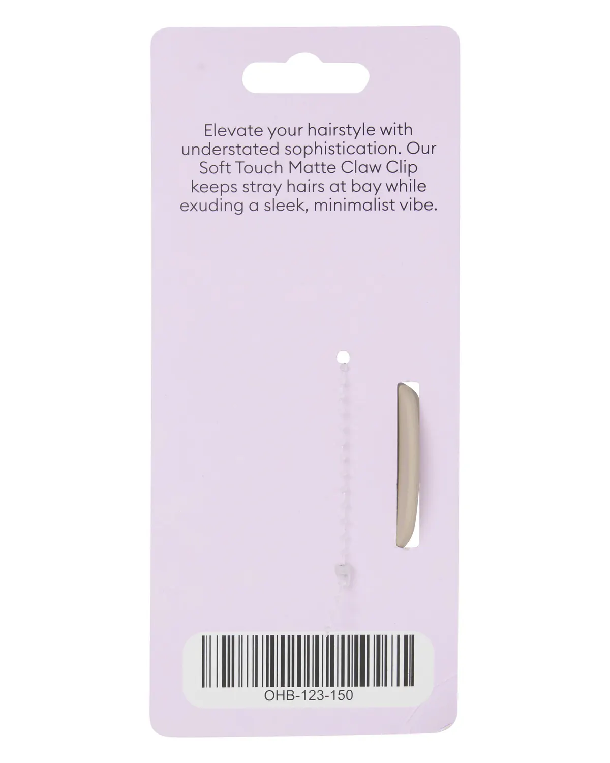 Oz Essentials Curved Claw Clip - Beige, view 3