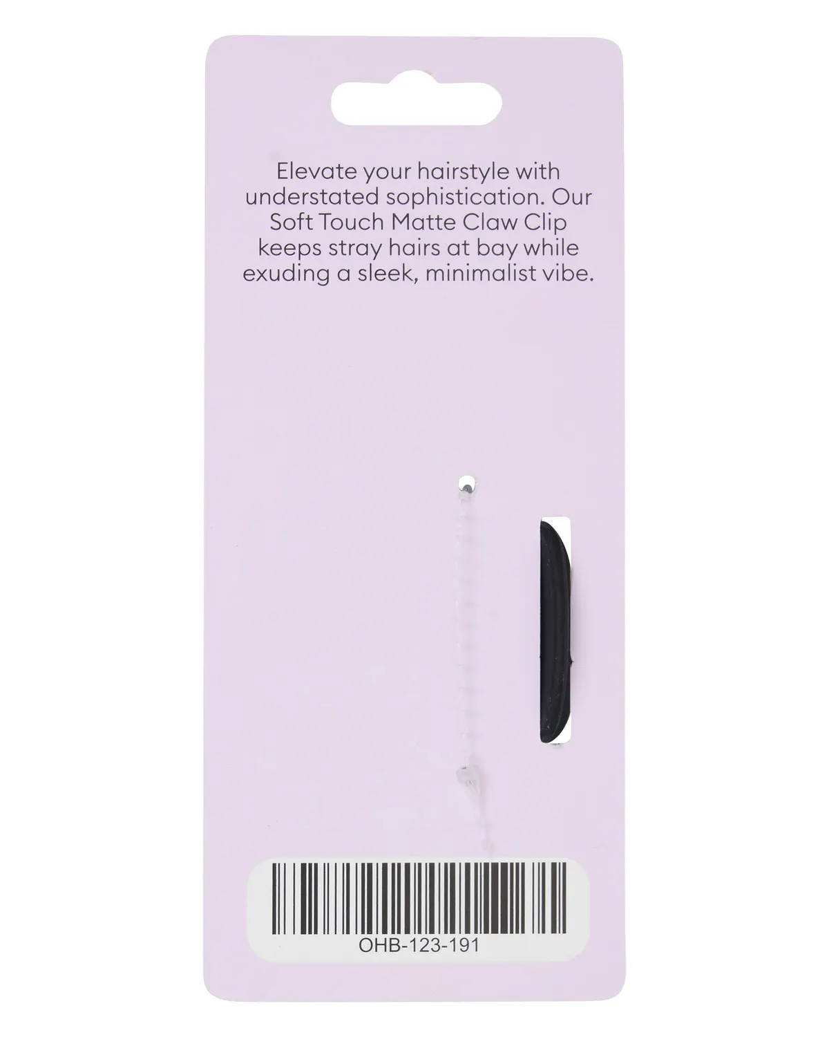 Oz Essentials Curved Claw Clip - Black, view 3