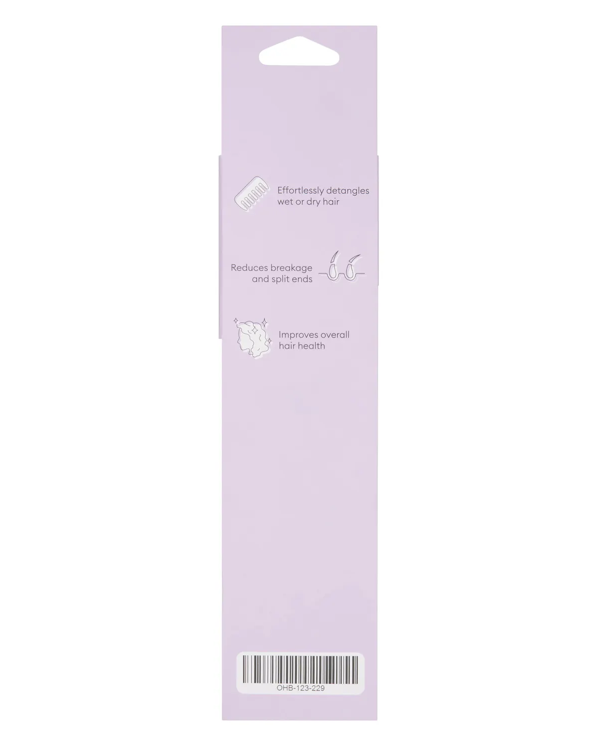 Oz Essentials Detangle Comb - Purple, view 3
