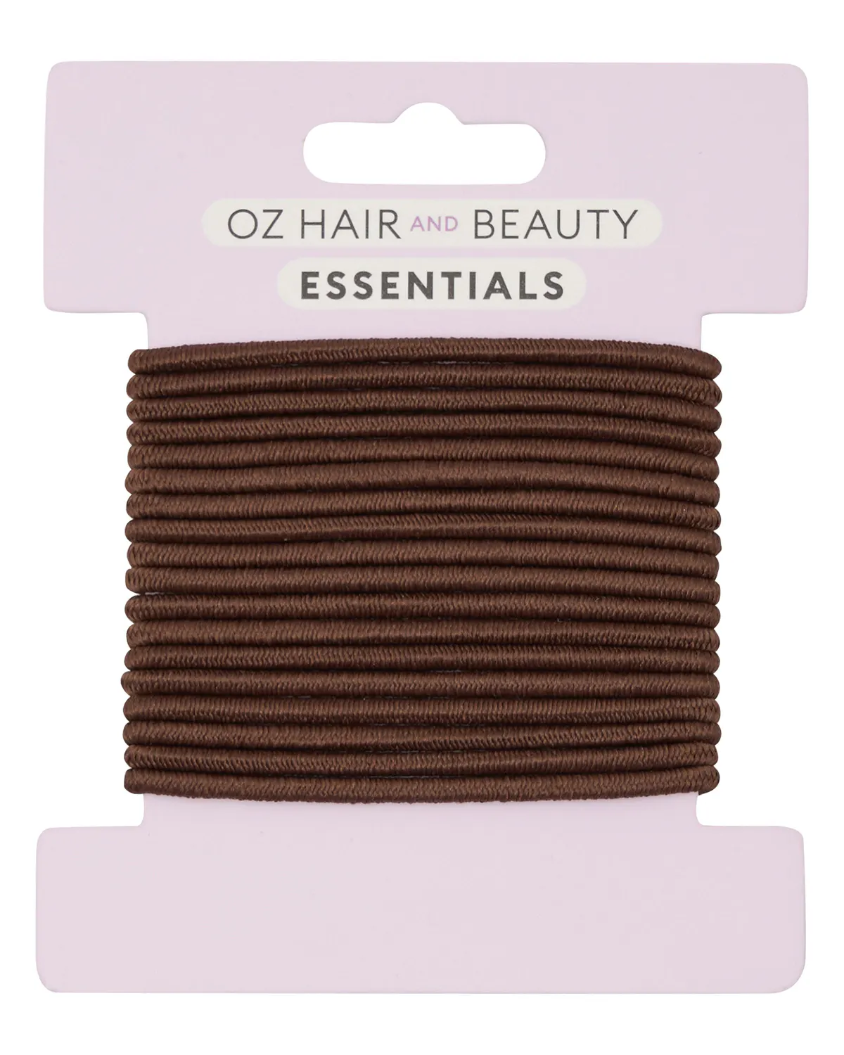 Oz Essentials Thin Hair Elastic 18 Pack - Brown