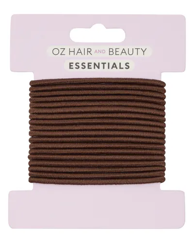 Oz Essentials Thin Hair Elastic 18 Pack - Brown