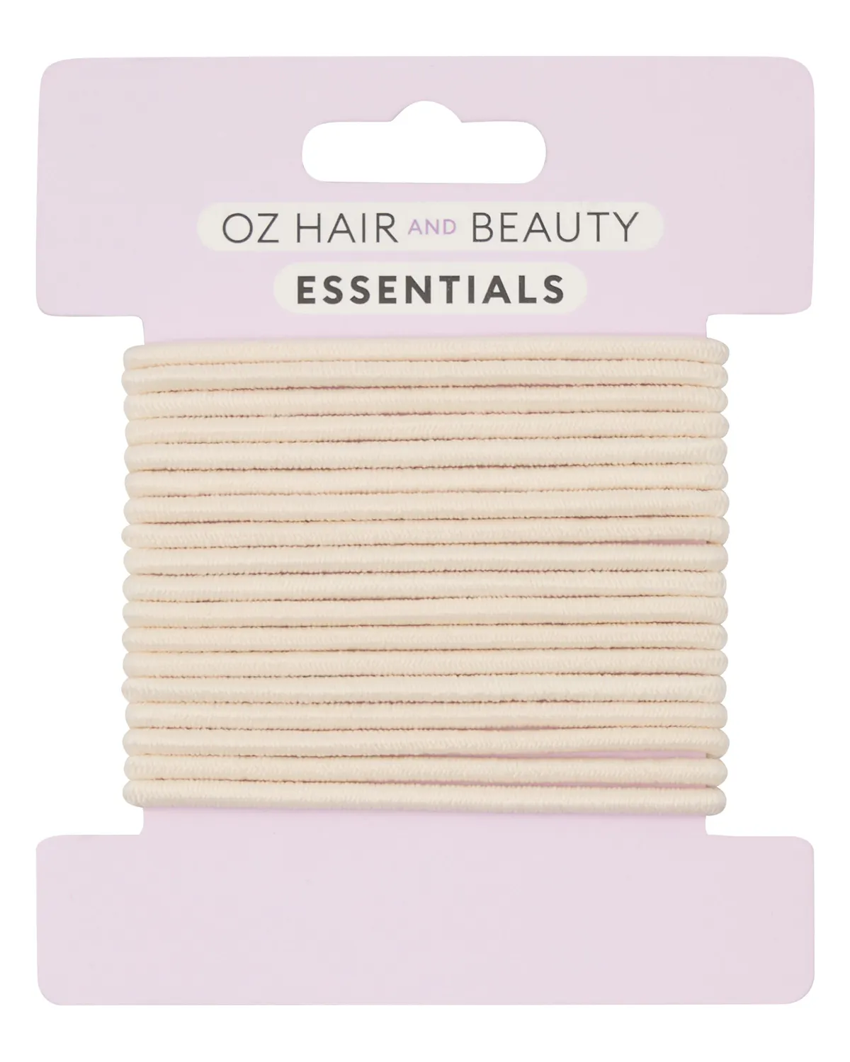 Oz Essentials Thin Hair Elastic 18 Pack - Cream