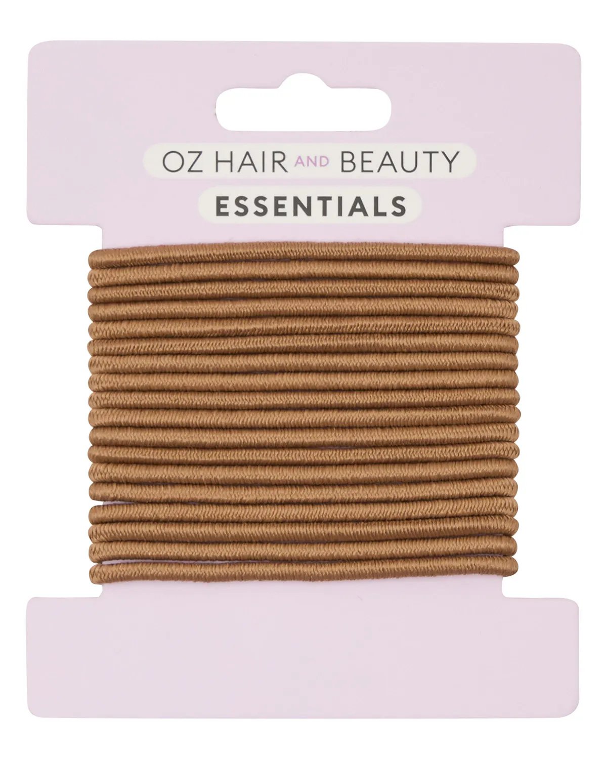 Oz Essentials Thin Hair Elastic 18 Pack - Light Brown