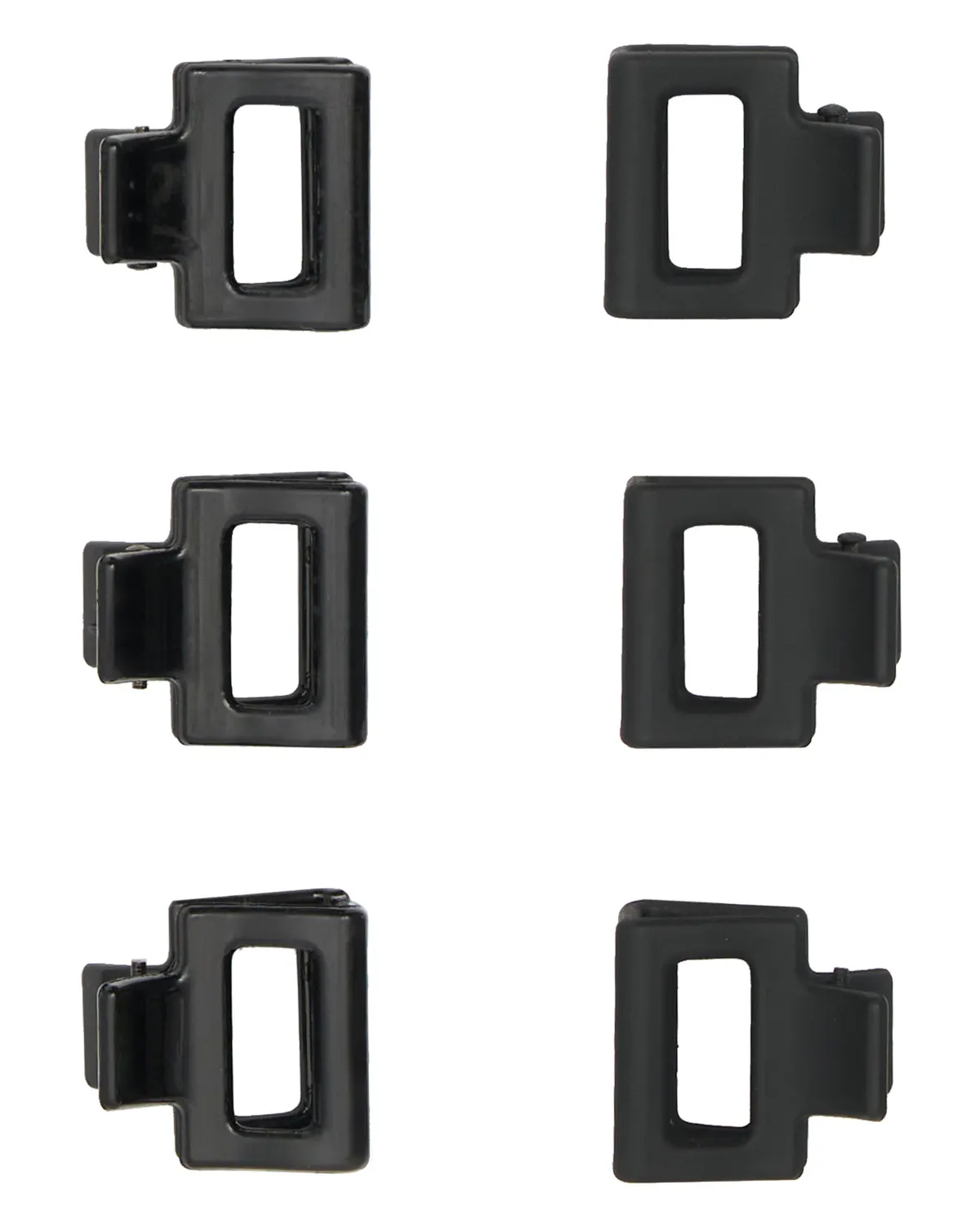Oz Essentials Mini Claw Clip 6 Pack - Black