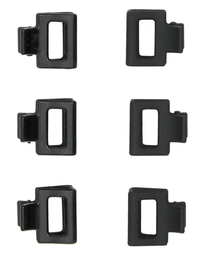 Oz Essentials Mini Claw Clip 6 Pack - Black
