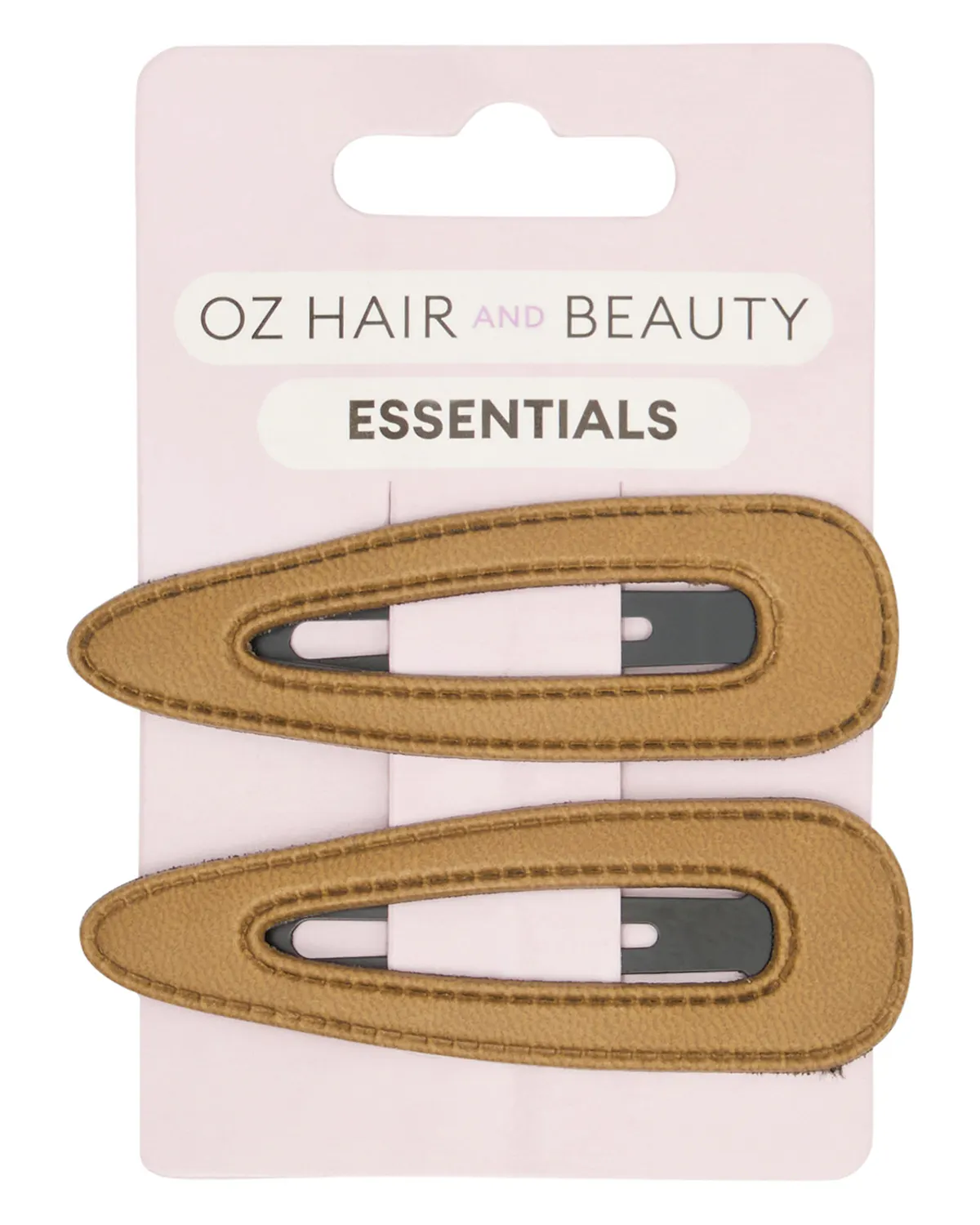 Oz Essentials Hair Clip 2 Pack - Brown, view 2