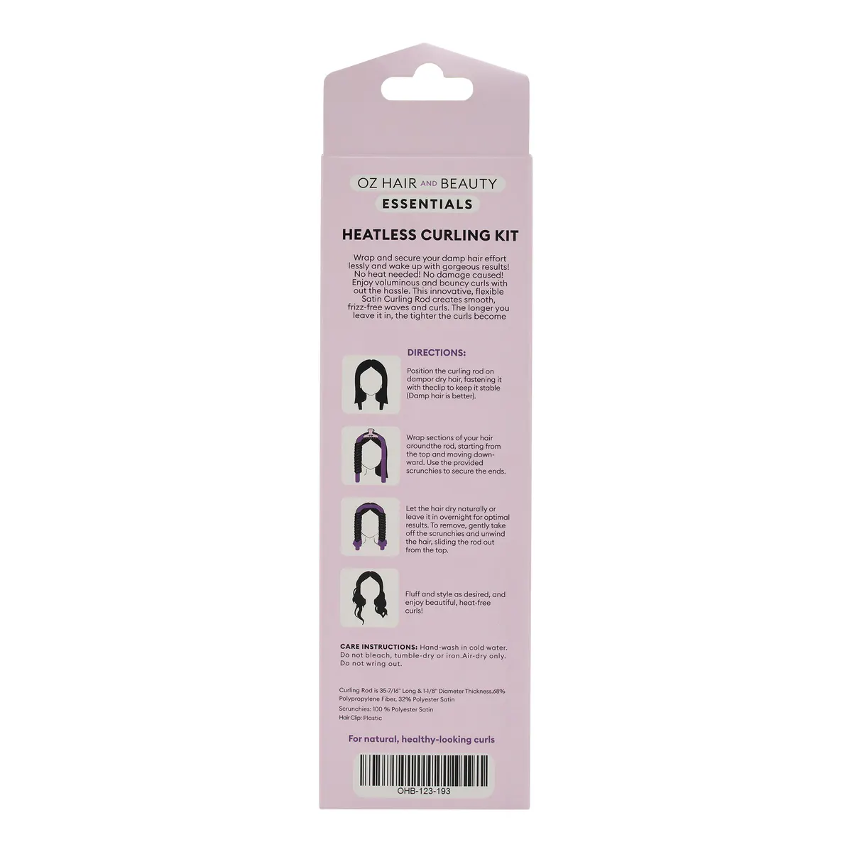 Oz Essentials Hair Heatless Curling Set, view 3