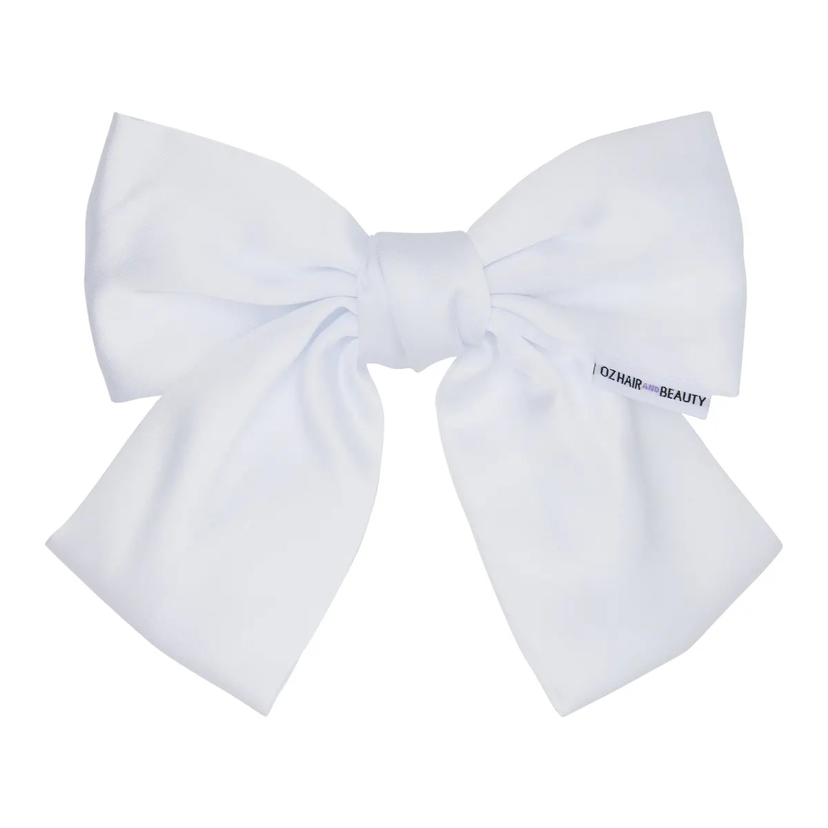 Oz Essentials Hair Bow Clip - White