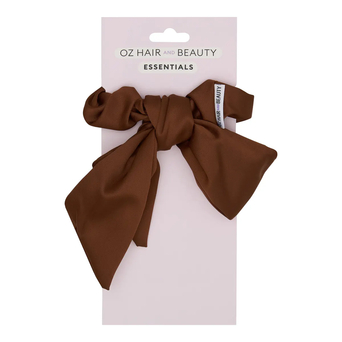 Oz Essentials Hair Bow Scrunchies - Brown, view 2