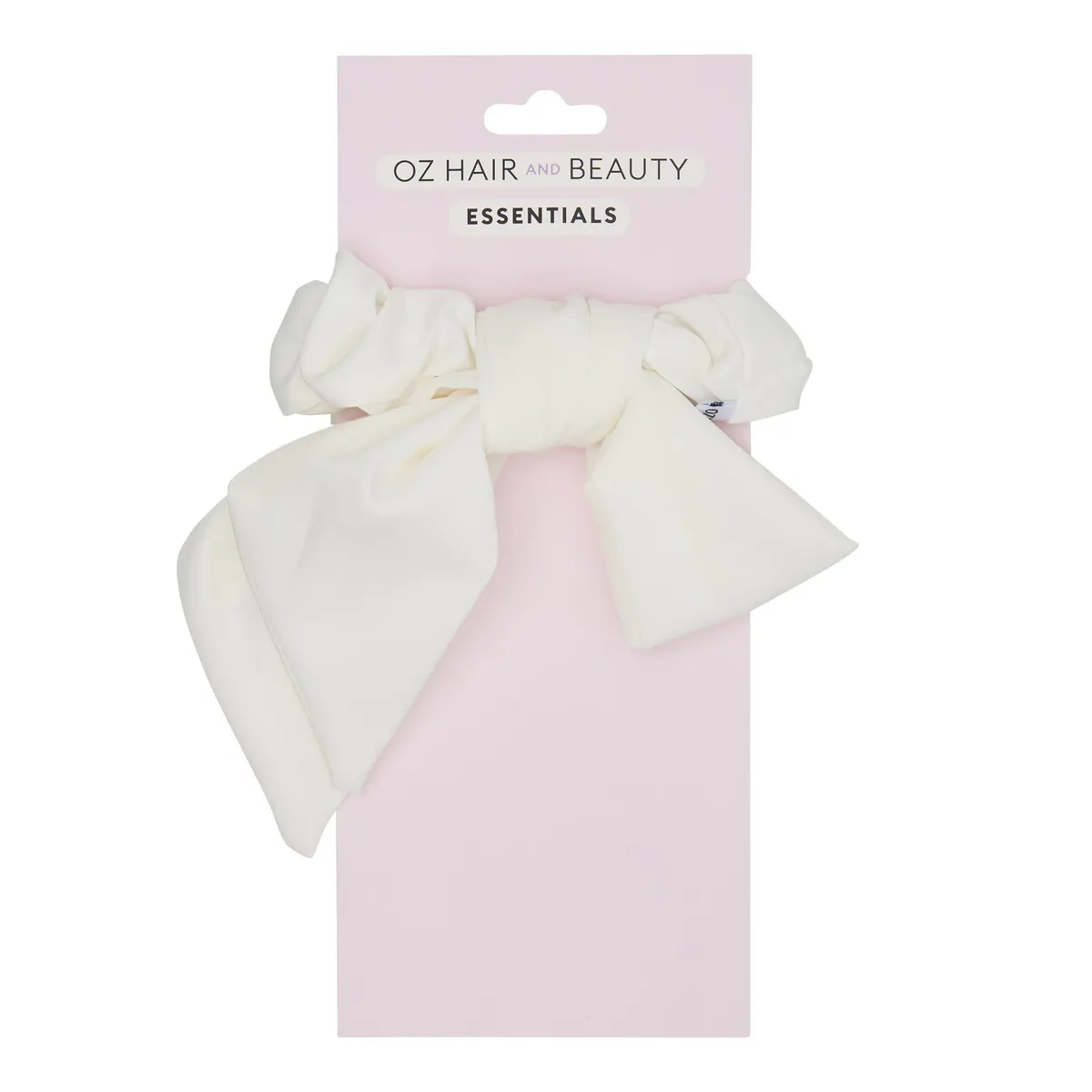 Oz Essentials Hair Bow Scrunchies - White, view 2