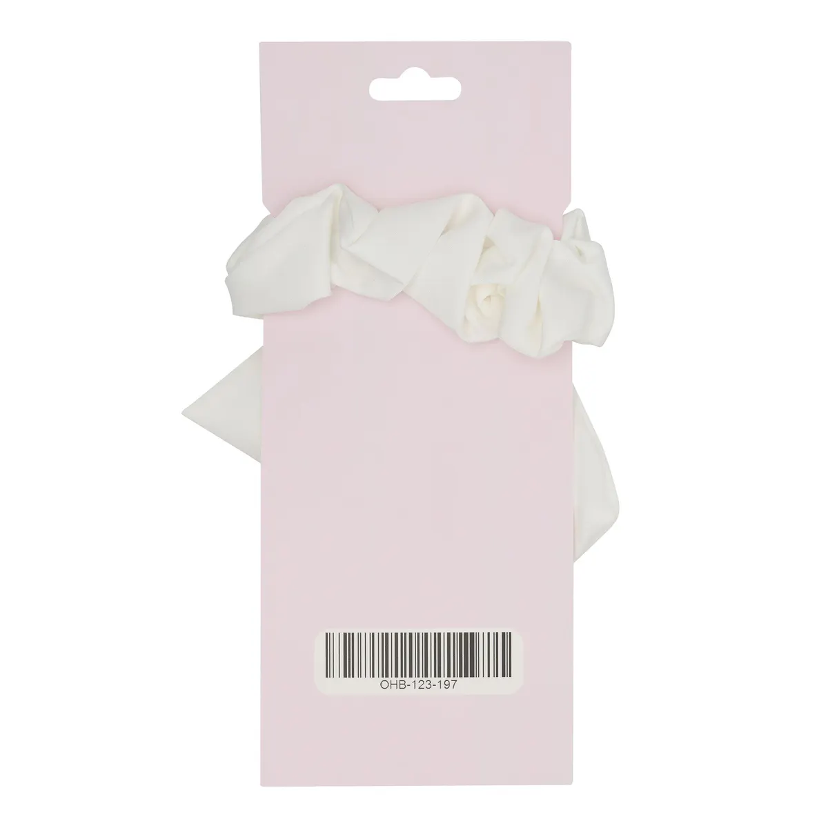 Oz Essentials Hair Bow Scrunchies - White, view 3