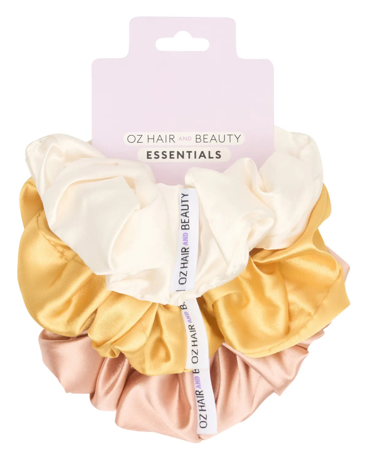 Oz Essentials Large Scrunchie Trio Set - Neutrals, view 2