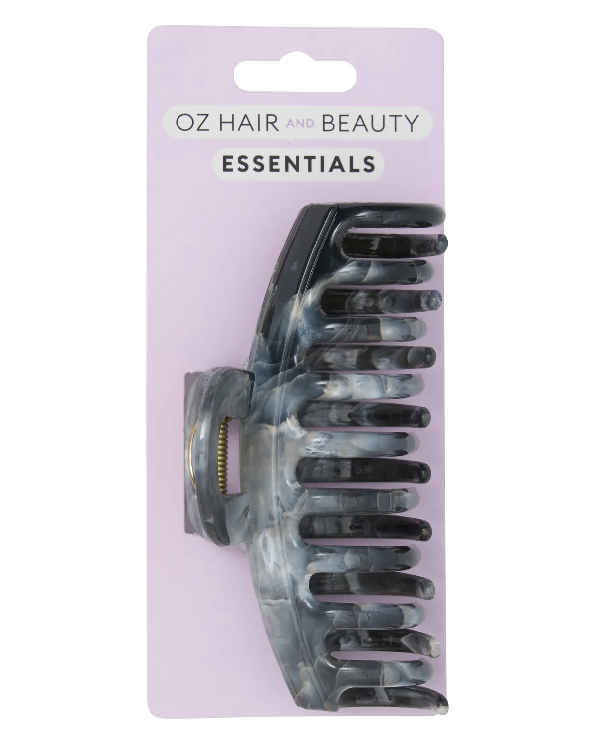 Oz Essentials Marble Claw Clip - Black, view 2