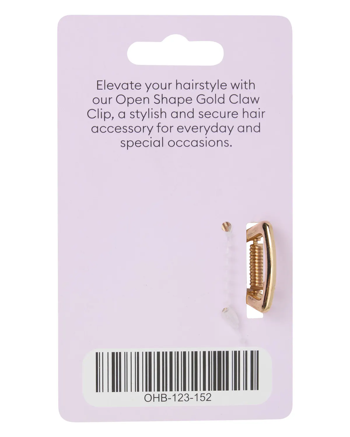 Oz Essentials Metal Claw Clip - Gold, view 3