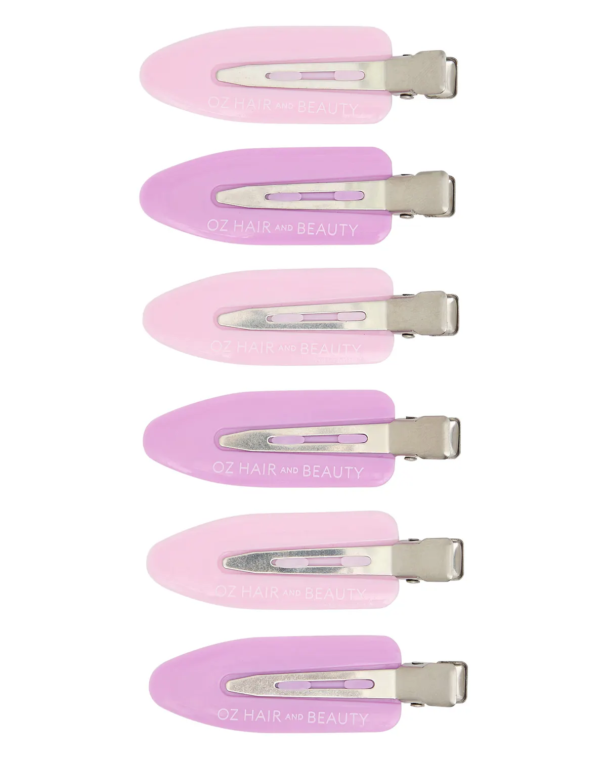 Oz Essentials Creaseless Hair Clips - Purple/Pink