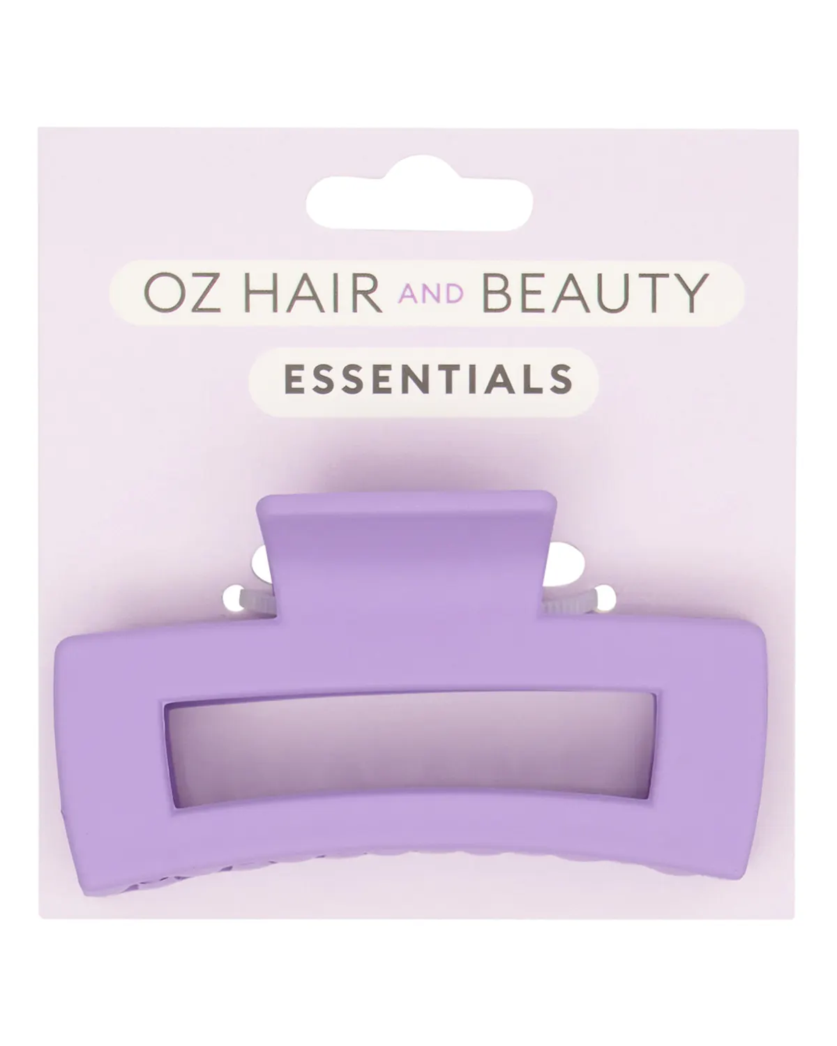 Oz Essentials Medium Claw Clip - Purple, view 4