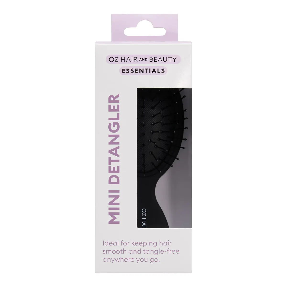 Oz Essentials Mini Hair Detangler - Black, view 4