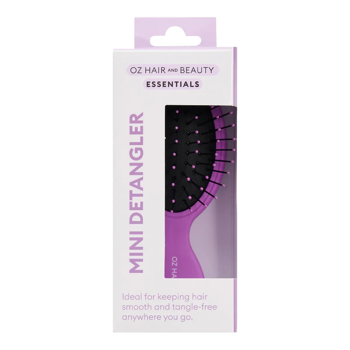 Oz Essentials Mini Hair Detangler - Purple, view 4