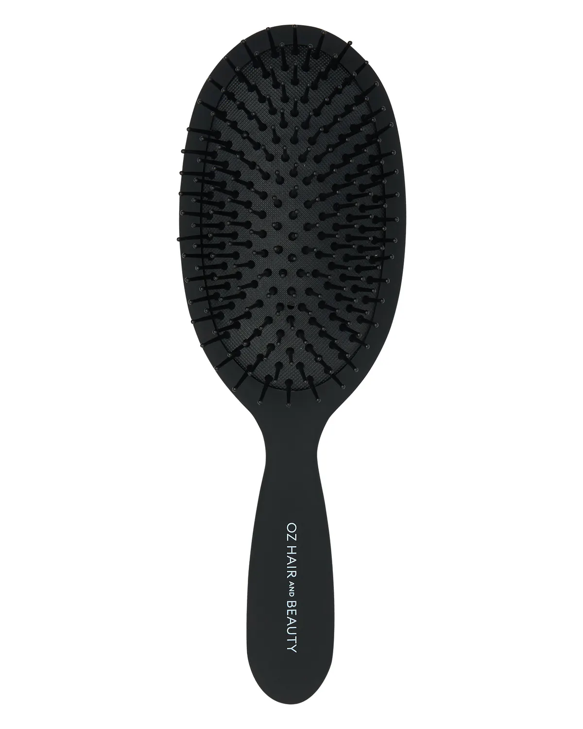 Oz Essentials Oval Cushion Detangler Brush - Black
