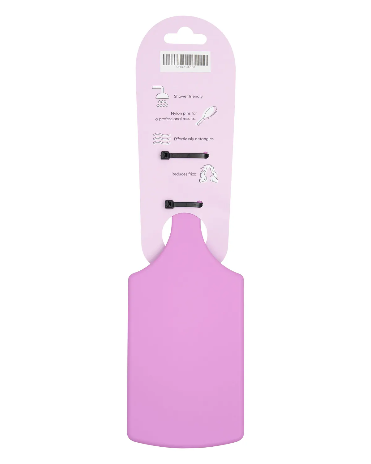 Oz Essentials Paddle Brush - Purple, view 3