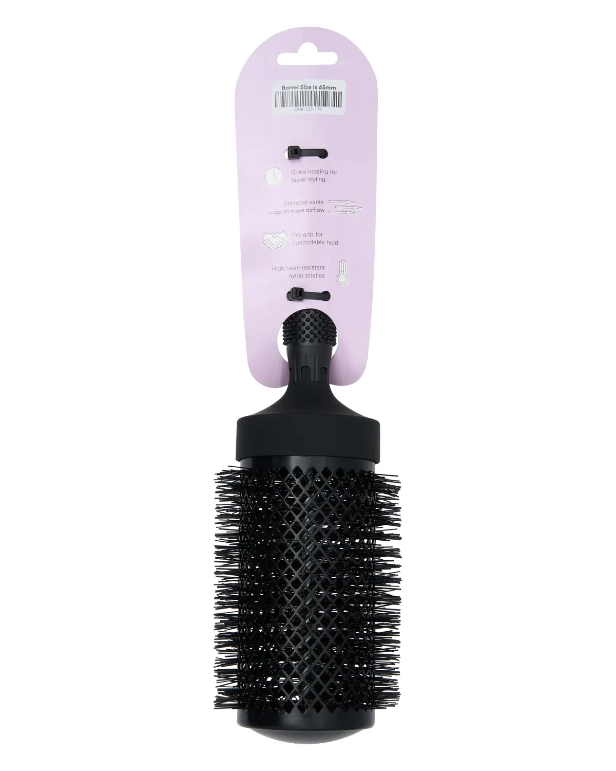 Oz Essentials Salon Pro Brush 65mm - Black, view 3
