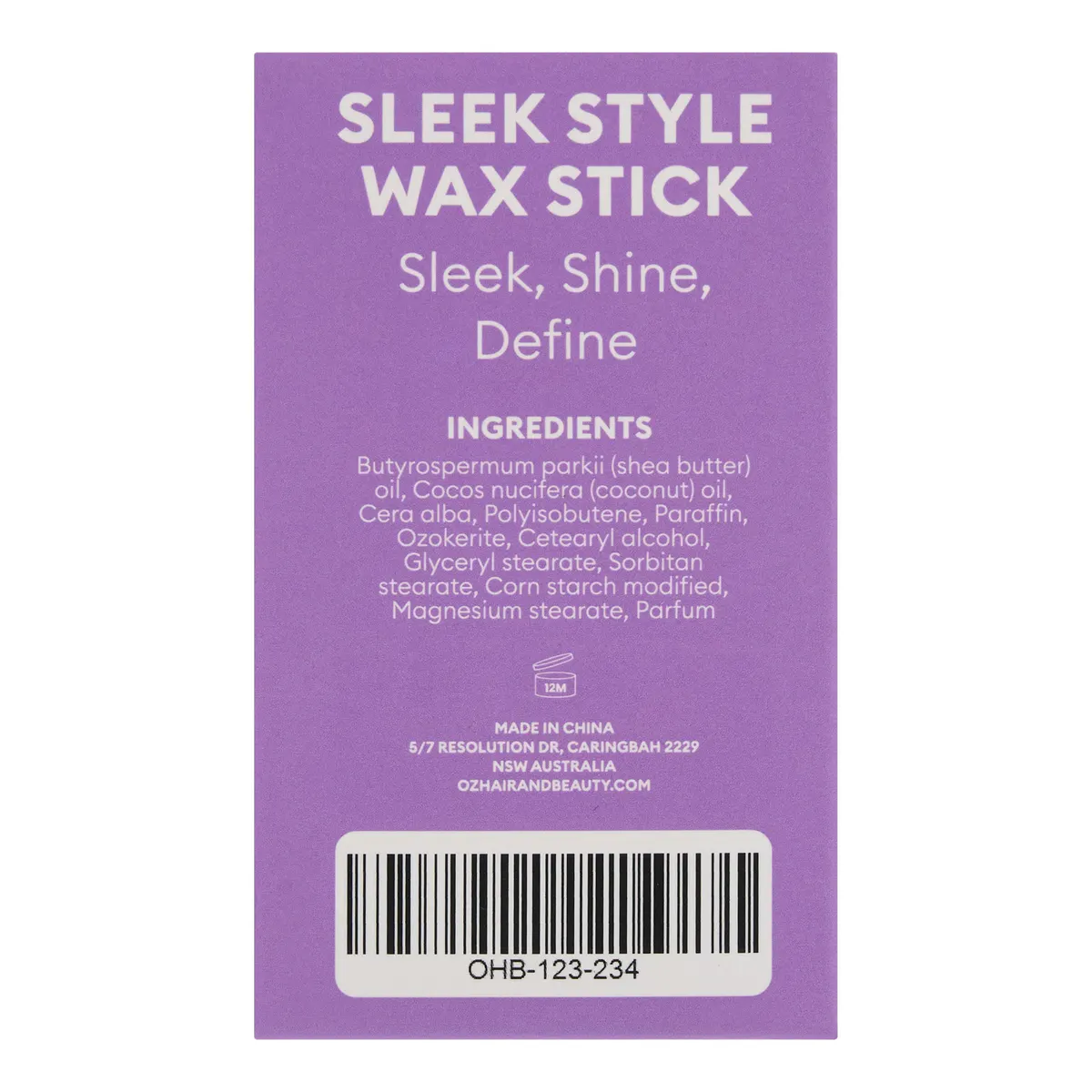Oz Essentials Sleek Style Wax Stick 50g, view 3