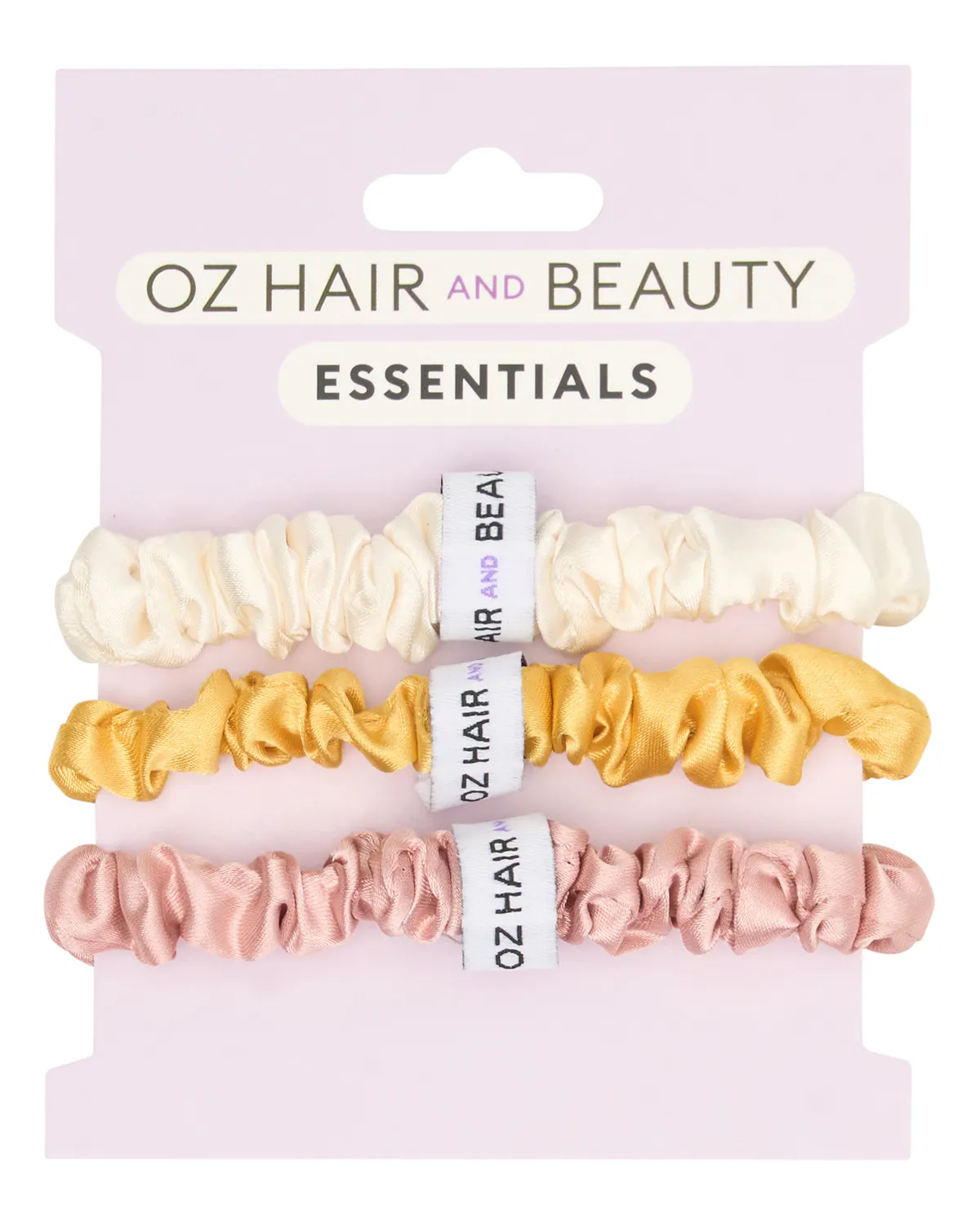 Oz Essentials Small Scrunchie Trio Set - Neutrals, view 2